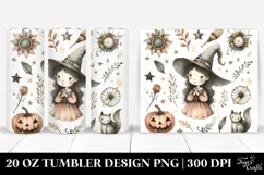 Vintage Quirky Witch | 20 oz Tumbler Product Image 1