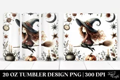 Vintage Quirky Witch | 20 oz Tumbler Product Image 1