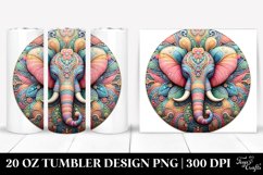Colorful Elephant Ornament 20 Oz Tumbler Product Image 1