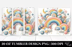 Whimsical Pastel Rainbow | 20 oz Tumbler Product Image 1