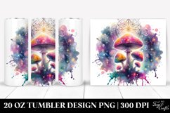 Vibrant Magical Celestial Mushroom 20 Oz Tumbler Product Image 1
