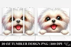 Crazy Maltese Sticker | 20 Oz Tumbler Product Image 1