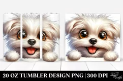 Crazy Maltese Sticker | 20 Oz Tumbler Product Image 1