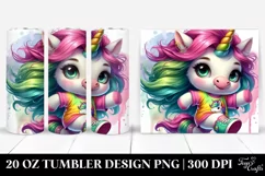 Cute Baby Unicorn Tumbler Design Product Image 1
