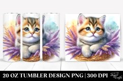 Whimsical Cat in Cozy Setting 20 Oz Tumbler Product Image 1
