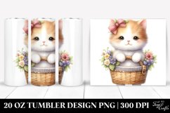 Whimsical Cat in Cozy Setting 20 Oz Tumbler Product Image 1