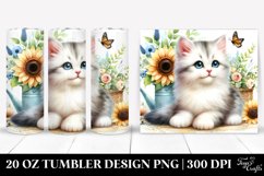 Whimsical Cat in Cozy Setting 20 Oz Tumbler Product Image 1