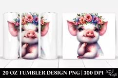 Happy Baby Pig PNG Product Image 1