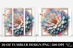 Zinnia with Golden Insertions, Watercolor Splash|20 oz Product Image 1