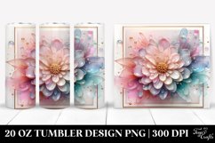 Zinnia with Golden Insertions, Watercolor Splash|20 oz Product Image 1