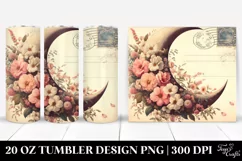 Vintage Style Postcard Half Moon 20 oz Tumbler Product Image 1