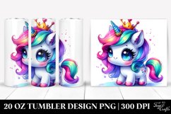 Cute Baby Unicorn Drawing Tumbler Product Image 1
