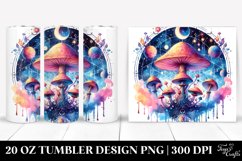 Vibrant Magical Celestial Mushroom 20 Oz Tumbler Product Image 1