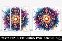 Vibrant Magical Celestial Mushroom 20 Oz Tumbler Product Image 1