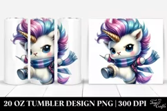 Jumping Cute Unicorn, Transparent PNG Product Image 1