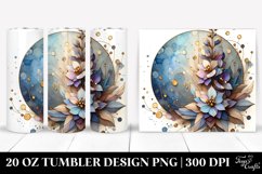 Abstract Stained Delphinium | 20 Oz Tumbler Product Image 1