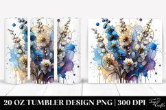 Abstract Stained Delphinium | 20 Oz Tumbler Product Image 1