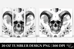 Simple Skull Clipart 20 Oz Tumbler Product Image 1