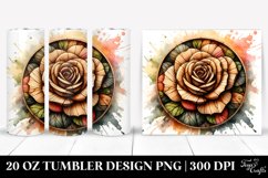 Wooden Stained Rose | 20 Oz Tumbler Product Image 1