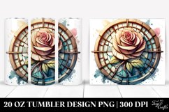 Wooden Stained Rose | 20 Oz Tumbler Product Image 1