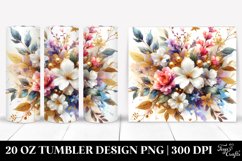Colorful Abstract Bouquet with Jasmine | 20 Oz Tumbler Product Image 1