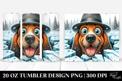 Funny Crazy Looking Bloodhound | 20 Oz Tumbler Product Image 1