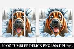 Funny Crazy Looking Bloodhound | 20 Oz Tumbler Product Image 1