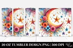 Vibrant Flowers Drawing | 20 oz Tumbler Product Image 1