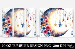 Vibrant Flowers Drawing | 20 oz Tumbler Product Image 1