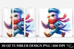 Cool Baby Dove with Expressive Face | 20 oz Tumbler Product Image 1