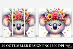 Cute Vibrant Koala, Cartoon-Style|20 oz Tumbler Product Image 1