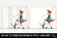 Retro Dancing Witch Cat | 20 oz Tumbler Product Image 1