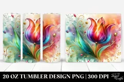 Colorful Tulip | 10 Oz Tumbler Product Image 1