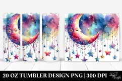 Vibrant Half Moon Clipart 20 Oz Tumbler Product Image 1