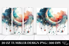 Vibrant Half Moon Clipart 20 Oz Tumbler Product Image 1