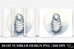 Washed Watercolor Simple Image Mummy | 20 oz Tumbler Product Image 1