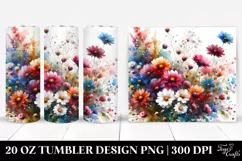 Colorful Abstract Daisy | 20 oz Tumbler Product Image 1