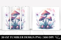 Magical Mushroom Pastel Tumbler Design | 20 oz Tumbler Product Image 1