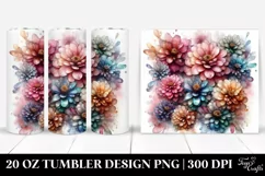 Shiny Zinnia with Details. 20 oz Tumbler Design Product Image 1