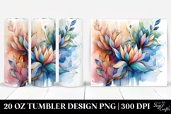 Abstract Magnolia Stained , High-Res 20 Oz Tumbler Product Image 1