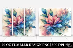 Abstract Magnolia Stained , High-Res 20 Oz Tumbler Product Image 1