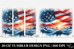 Washed Flag Tumbler | 20 Oz Tumbler Product Image 1