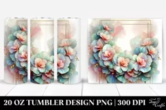 Glossy Begonia Abstract | 20 oz Tumbler Product Image 1
