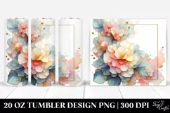 Glossy Begonia Abstract | 20 oz Tumbler Product Image 1