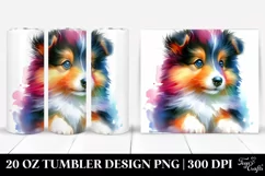 Expressive Baby Collie | 20 oz Tumbler Product Image 1