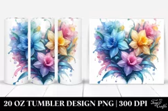 Vibrant Pastel Glossy Daffodil Heart | 20 oz Tumbler Product Image 1