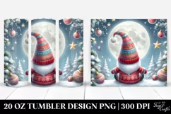 Vibrant Christmas Gnomes Moon Snowflakes Stars 20 oz Tumbler Product Image 1