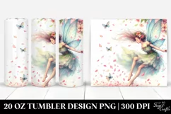 Fairy Tumbling with Spring Petals | 20 Oz Tumbler Product Image 1