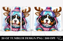 Expressive Bernese Mountain Dog Winter PNG Product Image 1