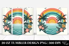 Vintage Tropical Rainbow | 20 oz Tumbler Product Image 1
